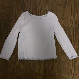 Jumping Beans 2T Girls' Light Lavender Ribbed Long-Sleeve Top